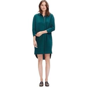 Madewell Moviehouse Shirt Dress Green